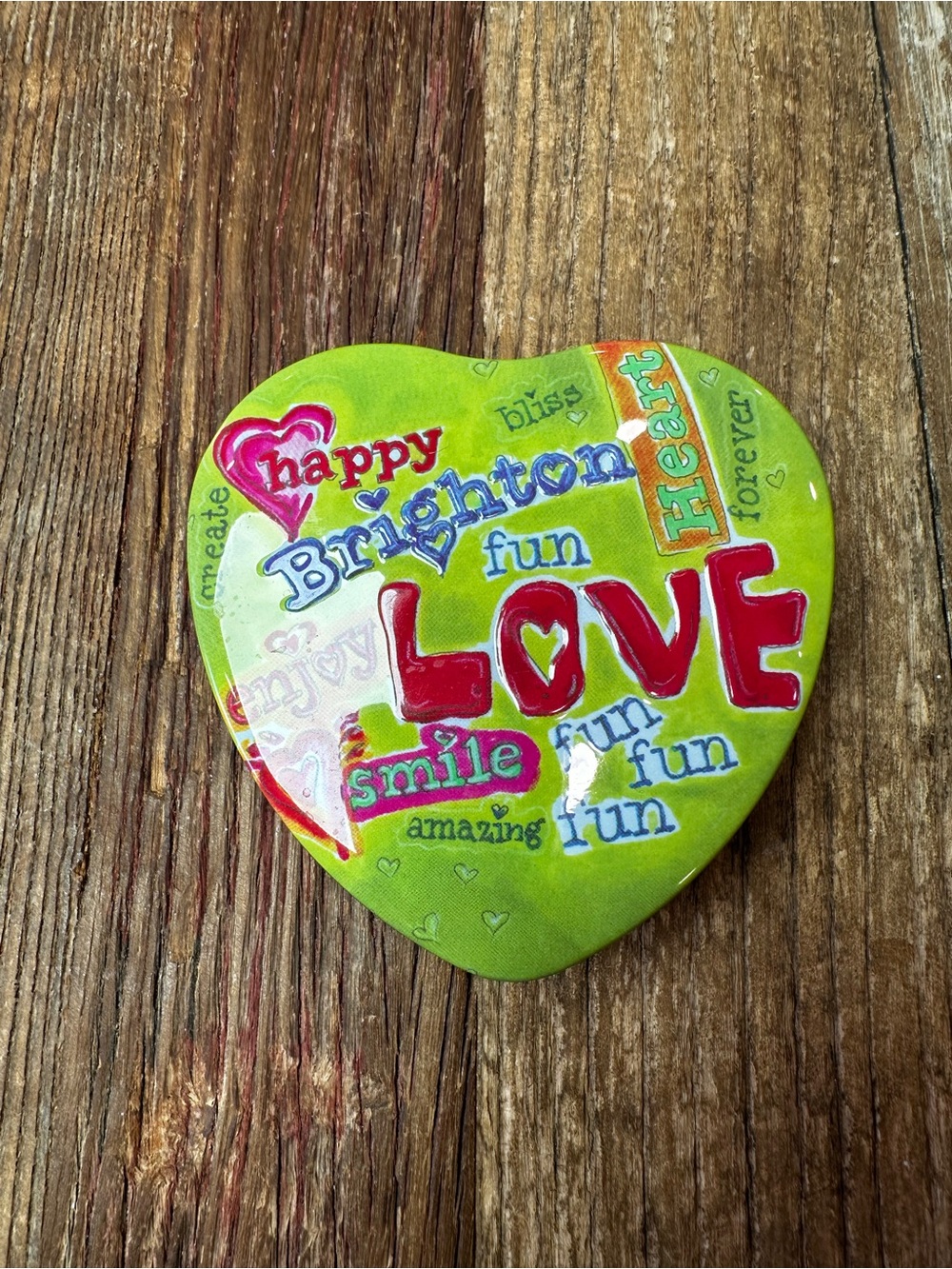 Brighton Silver Heart Trinket Box Set with LOVE Embossing